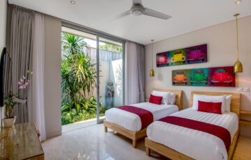 Seminyak Bali Villas - Villa Bamboo - Interior Double Bed Bedroom
