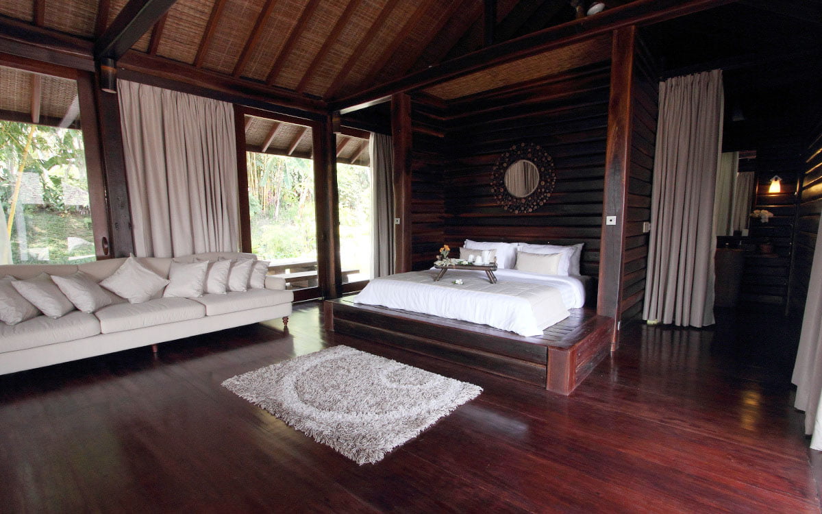Villa Kamaniiya bed - Bali Villas Ubud