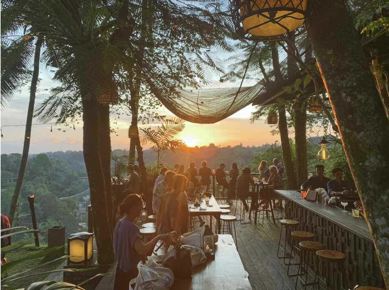 cafes in ubud with views - the sayan house