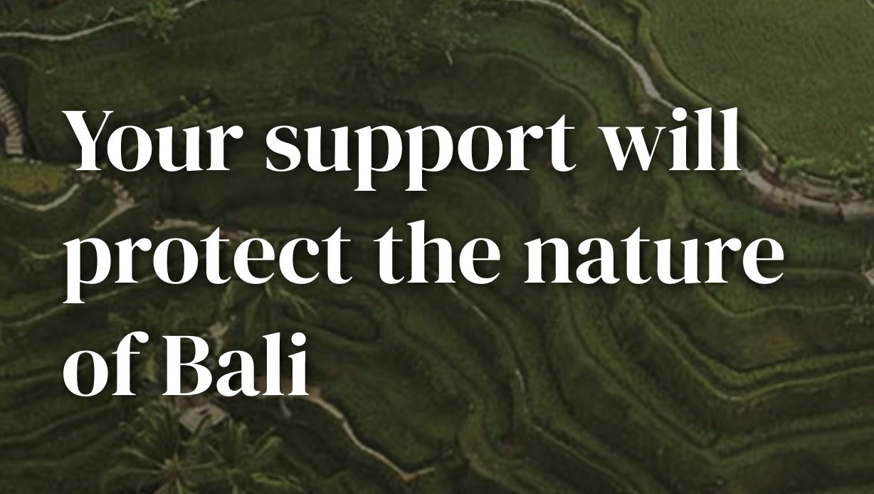 Bali's tourism tax